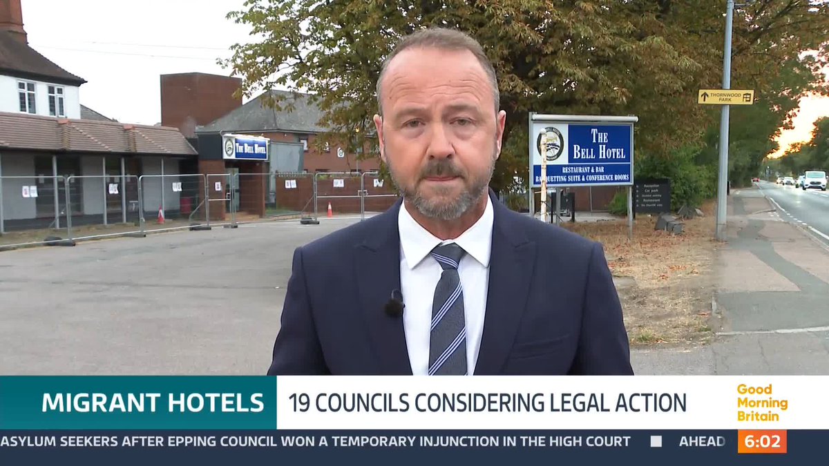More Councils look set to lodge legal challenges against the government, in a bid to stop hotels being used to house asylum seekers. At least 19 local authorities are understood to be considering action. @swainitv has the details.
