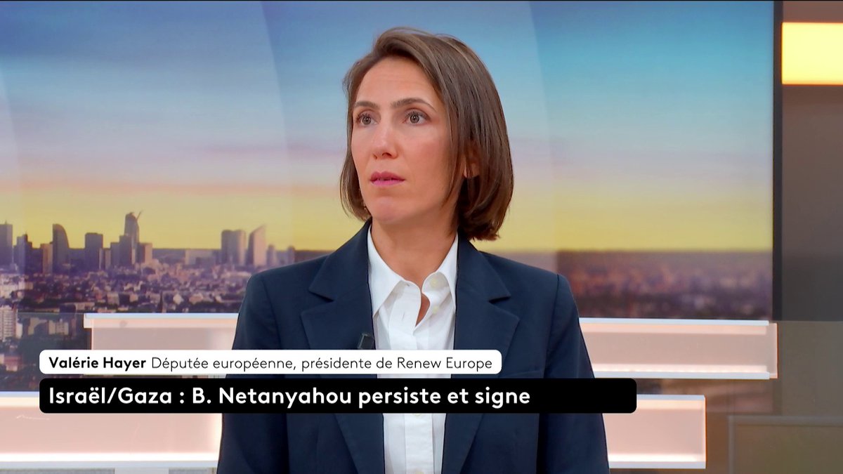 “Ce plan n’est pas nouveau. Il est soutenu par l’extrême droite israélienne et les extrémistes religieux. Il est injuste, illégal, contraire au droit international (…) Netanyahou est un obstacle à la paix“, dénonce Valérie Hayer, députée européenne et présidente de Renew Europe.