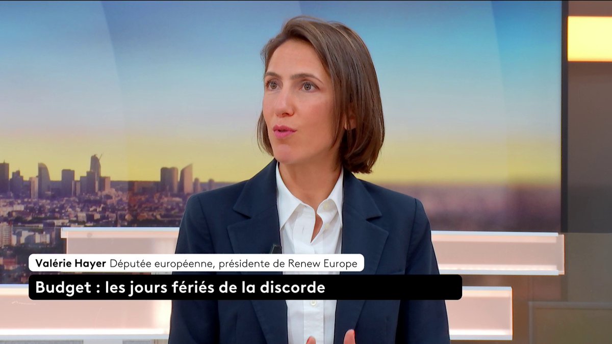 “J’en appelle au Parti socialiste à continuer le dialogue et à avoir le sens des responsabilités. Une nouvelle censure, ça voudrait dire de nouveau de l’instabilité politique mais surtout économique“, déclare V. Hayer, députée européenne et présidente de Renew Europe.