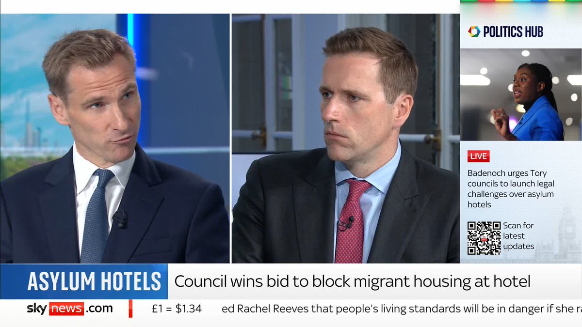 "Labour have lost control of our borders" Shadow Home Secretary Chris Philp says the reason for the UK's migrant hotels crisis is a consequence of Labour's border control 📺 Sky 501, Virgin 602, Freeview 233 and YouTube