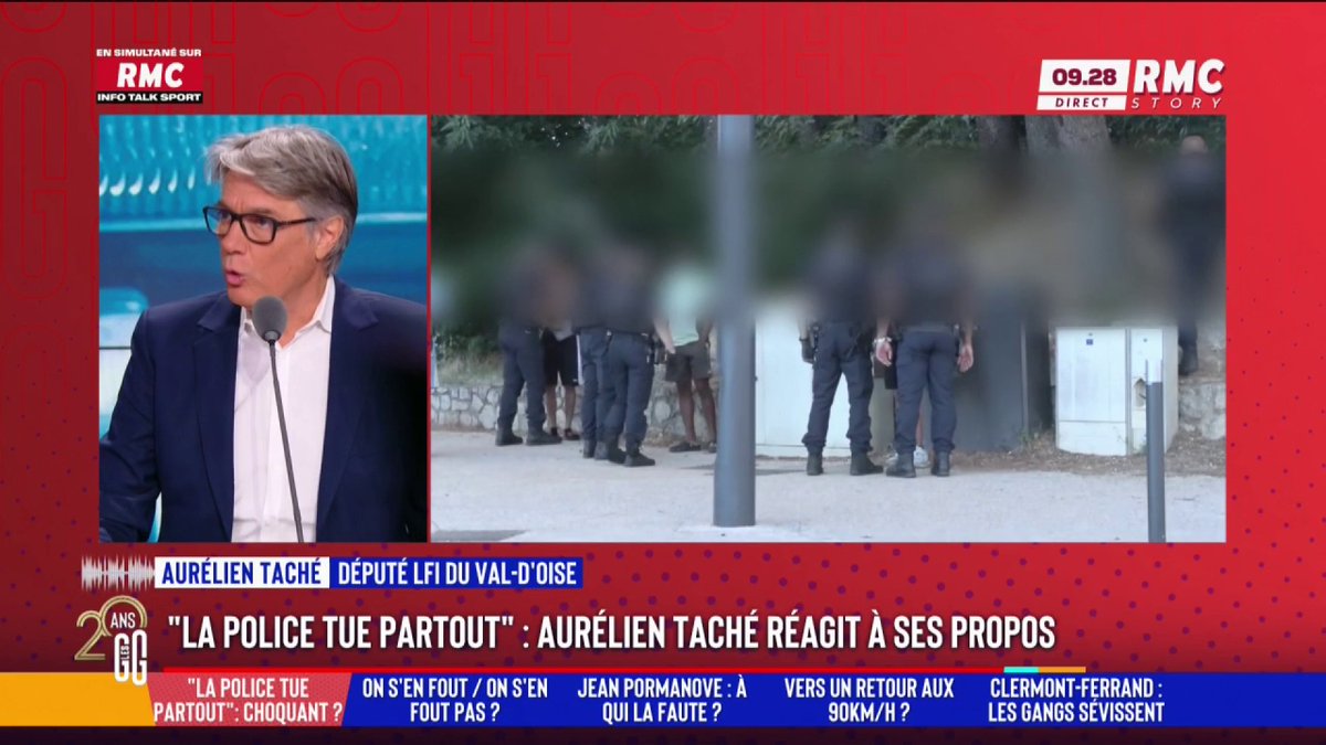 👮 « La police tue partout en France » : le député LFI Aurélien Taché explique ses propos 🎙️ "Quand on est attaché à la sécurité de ses concitoyens, on veut que la police soit exemplaire. L'institution ne fonctionne pas comme elle devrait fonctionner, et ça cause des morts." #GGRMC