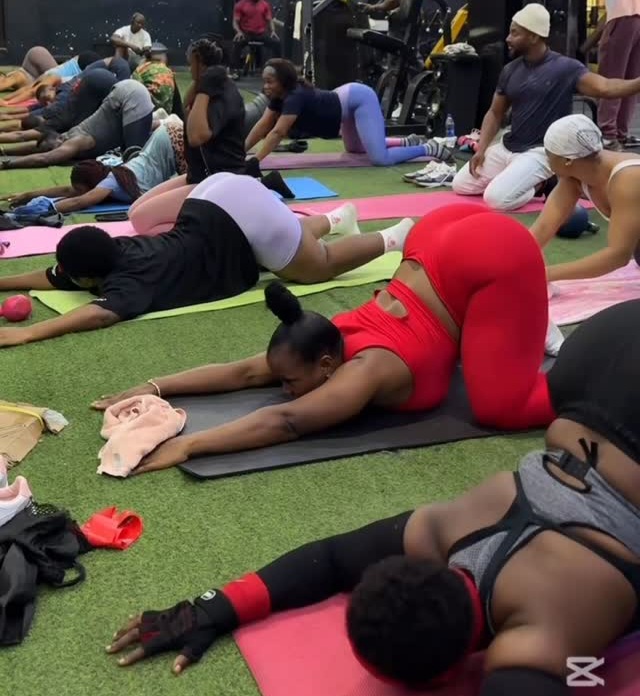 They could have done this at home but chose to show off in front of strangers. Men and women should just have separate gyms.