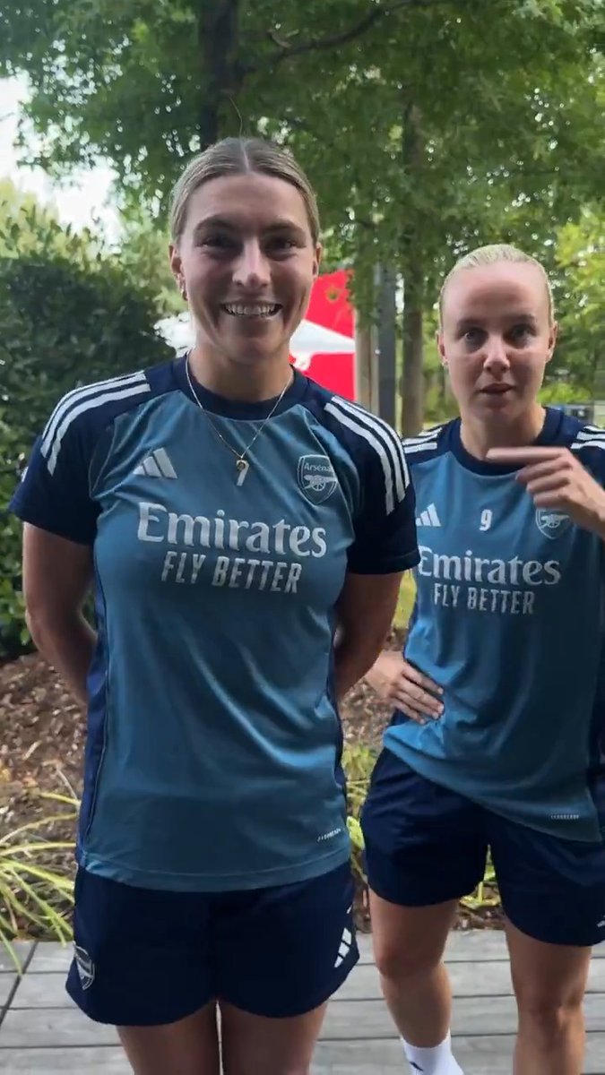 You better be nice! 😂 Beth and Steph are here to tell you how to buy tickets to our September games at Emirates Stadium… 🎟️ We’ll see you there 👋
