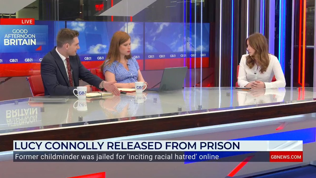 ‘People who have been convicted for killing were allowed to go home... Lucy wasn’t.’ External Affairs Officer at Free Speech Union Connie Shaw says there is ‘two-tier justice’ in Britain.
