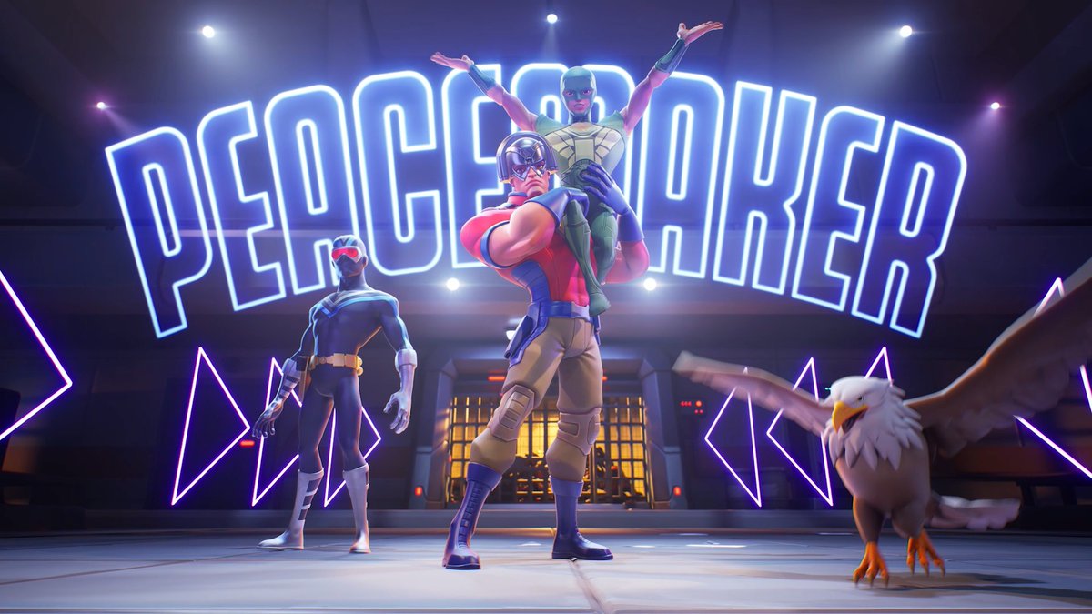 Eat Peace, Mother@&amp;#^&amp;$%! Who needs a flying dog when you have the most majestic bird of prey on the entire planet by your side?! Peacemaker Season arrives on August 28 (UTC). Learn More: #Peacemaker #DCWC