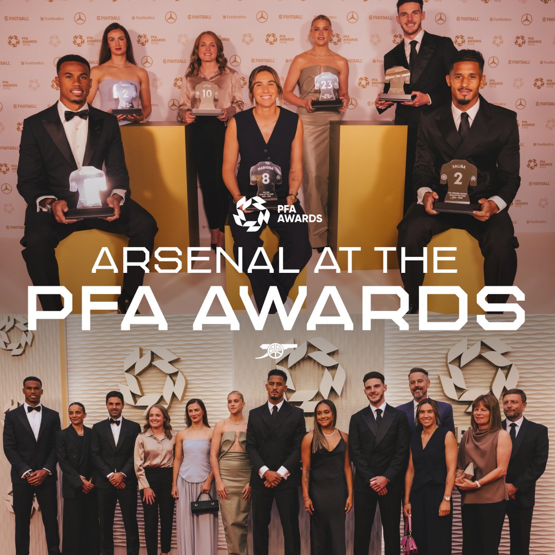 Stars on show 🤩 A night to remember at the PFA Awards ❤️