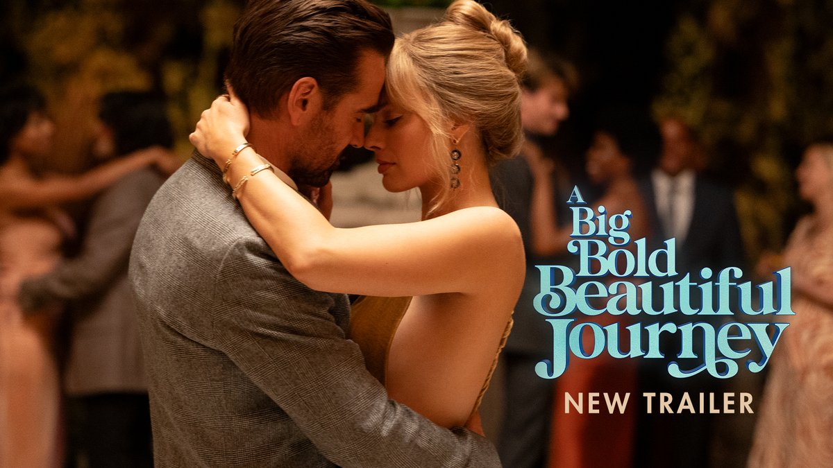New trailer for Kogonada’s ‘A BIG BOLD BEAUTIFUL JOURNEY’, starring Margot Robbie and Colin Farrell. The film follows 2 people who go on a magical journey by entering doorways that transport them to their pasts. In theaters on September 19.