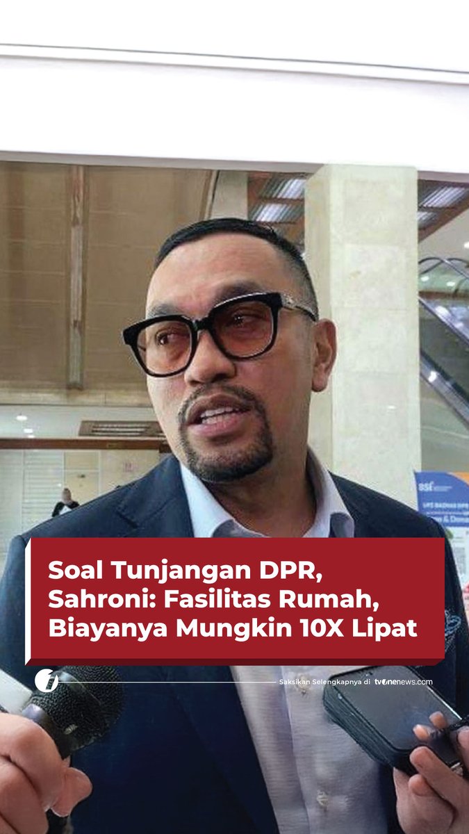 Wakil Ketua Komisi III DPR RI, Ahmad Sahroni, beralasan pemberian tunjangan rumah justru lebih efisien dibandingkan jika negara harus menanggung biaya perawatan rumah dinas. #HardNews_Politik #FlashOne #CariBeritaditvOne #TunjanganDPR #AhmadSahroni #FO04