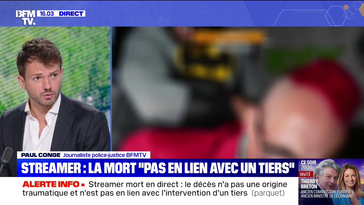 Jean Pormanove: l'autopsie écarte "l'intervention d'un tiers" et privilégie une cause "d'origine médicale ou toxicologique"