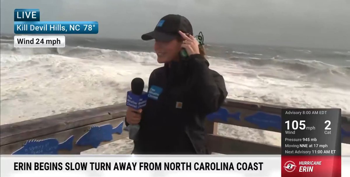 Large waves and feet of storm surge are slamming the North Carolina coast. Meteorologist Jen Carfagno reports live in Kitty Hawk with the latest on Erin:
