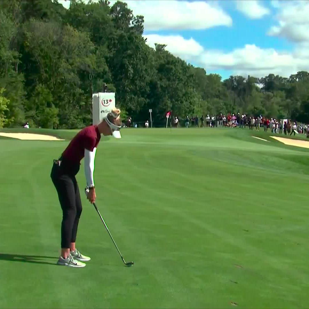 Nelly now 2 back of the lead after making birdie at 13 CPKC Women's Open -2 through 14, T4