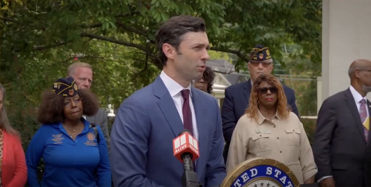 Sen. Jon Ossoff: JD Vance is here on a damage control mission. Georgians understand that defunding hospitals and nursing homes to cut taxes for the wealthiest people is bad for Georgia. Vance is here to defend that policy. I don't think he'll succeed