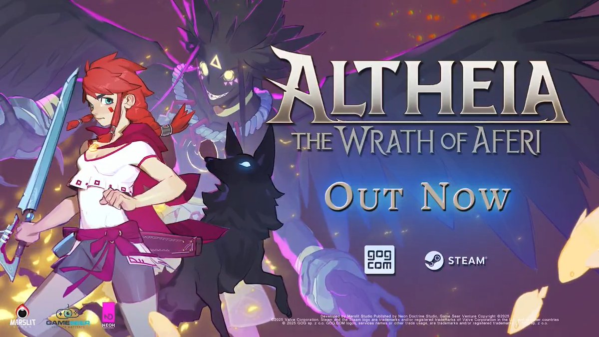 🍃Altheia: The Wrath of Aferi by Marslit Games is OUT NOW on Steam and GoG! After an arduous journey, we proudly present our latest fantasy adventure game ⚔️ Join Lili and Sadi to restore light to vibrant Atarassia! 🔗: 🔗:
