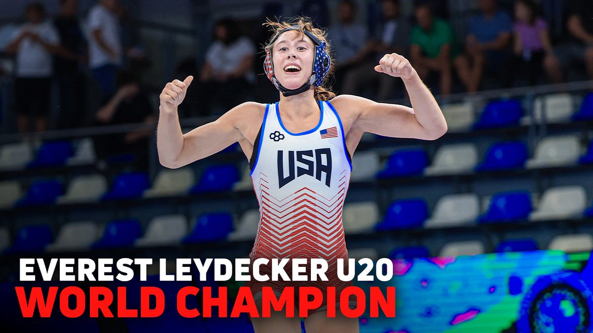 Everest Leydecker Is A 2025 U20 World Wrestling Champion For Team USA!