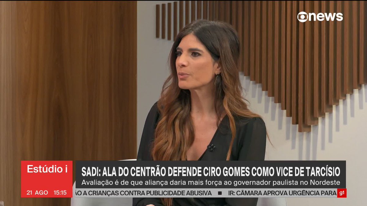 🇧🇷 Andreia Sadi dá mais detalhes sobre a possibilidade de Ciro Gomes ser vice de Tarcísio: A ideia veio do União Brasil, porém o PP prefere apoiar Ciro para o Governo do Ceará. O centrão busca um nome forte no Nordeste e não ligado à família Bolsonaro.