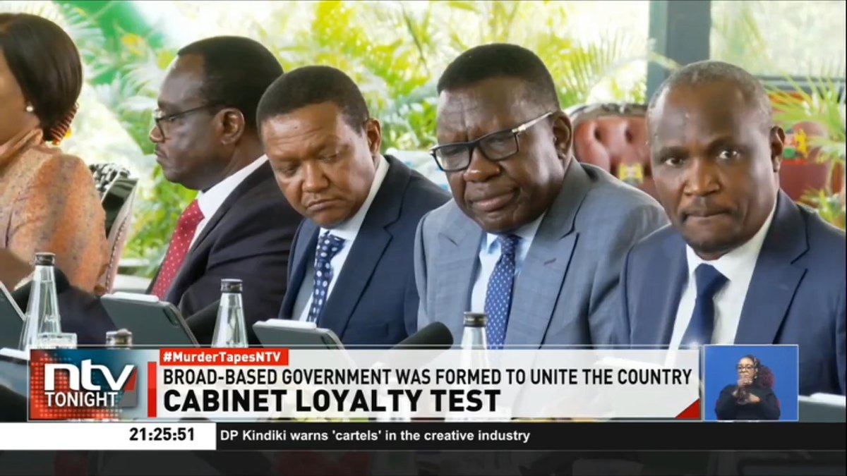 Cabinet Loyalty Test: Inside President Ruto’s Cabinet reshuffle aimed at stabilising his Presidency. CSs from the opposition have emerged as Ruto's most vocal defenders. Those tapped from the mountain region have remained conspicuously quiet. #NTVTonight Ibrahim Karanja.
