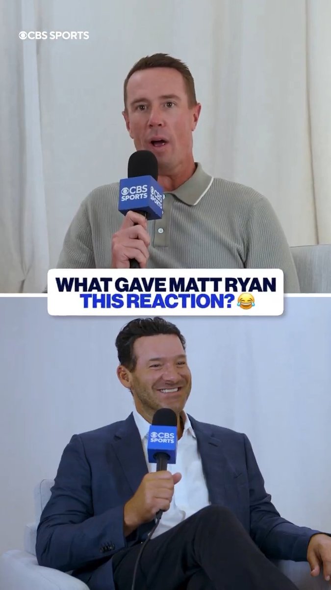 "Tony had a ridiculous touchdown..." "It was dumb" 🤣 Matt Ryan helped Tony Romo remember an insane TD he scored against the Falcons