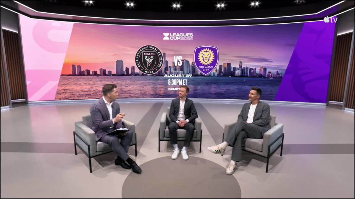 Who ya got? 🤔 Inter Miami vs. Orlando City SC in the Leagues Cup Semis. MLS on Air crew gives us a sneak peak:
