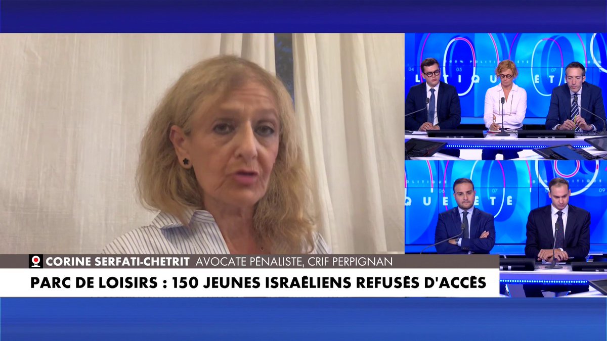 «C'est un danger d'être juif sur le sol français», déplore l'avocate pénaliste Corine Serfati-Chetrit, dans 100% Politique