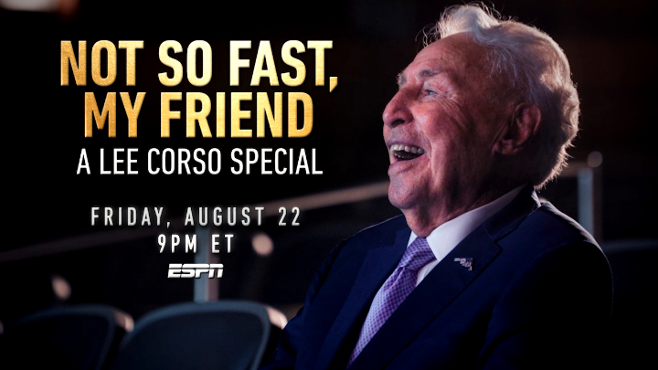 "I think Coach [Corso] is the ultimate mascot of college football." 🥹 'Not So Fast, My Friend: A Lee Corso Special' 📺 Fri. Aug 22 | 9 PM ET on ESPN