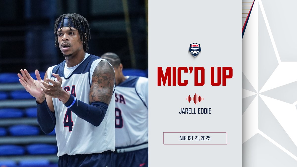 Shouts to the fam - we're going to get this hardware. ๐ Jarell Eddie mic'd up at USA Men's AmeriCup Team training camp! AT&T