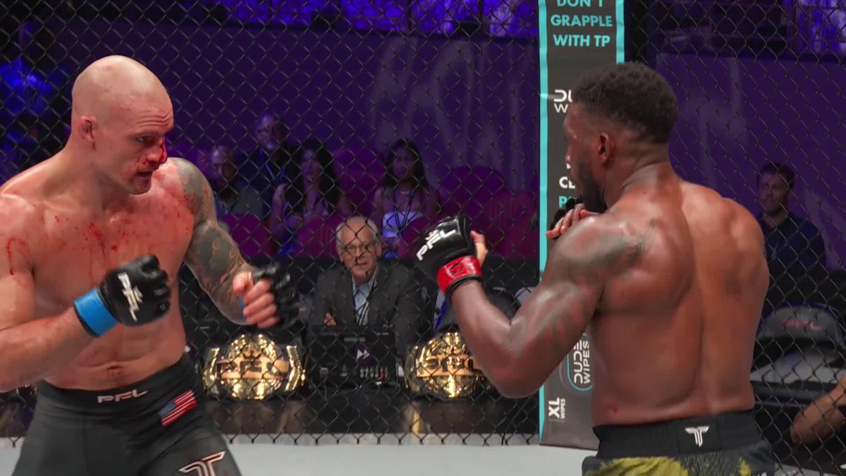 It's an absolute battle between Jean-Pierre Saint Louis &amp; Tyler Ray 💪 [ #PFLWorldTournament | NOW ESPN+ | Main Card 9pm ESPN]