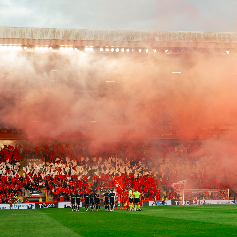 You played your part ❤️ Thank you to everyone who helped turn Pittodrie into a sea of red &amp; white this evening.