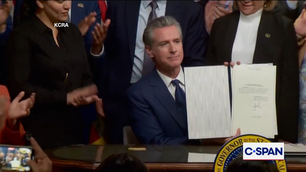 .Governor Gavin Newsom Gavin Newsom (D) signing legislation to put congressional maps favoring Democrats on the November ballot: "I remind you all the time, it's not the rule of law. It's the rule of Don, and we're standing up to that … They fired the first shot in Texas."