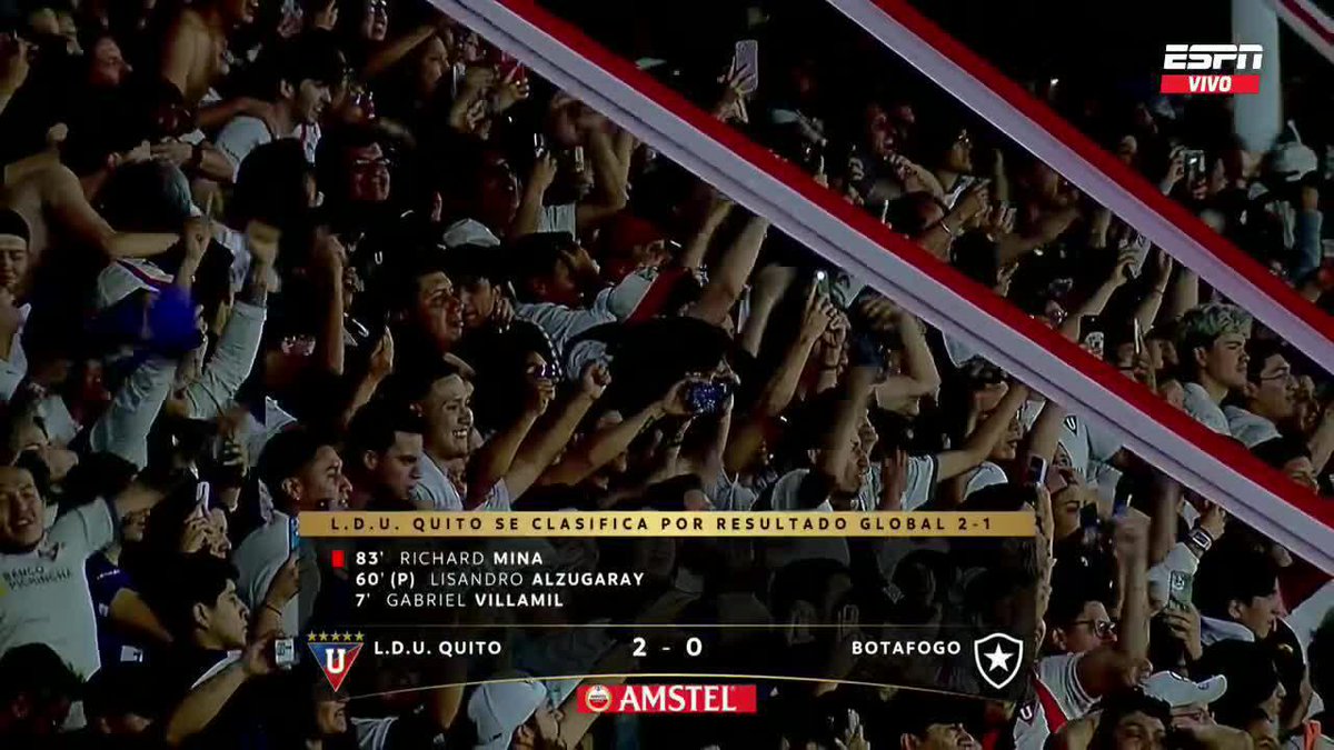 ¡¡LOCURA TOTAL EN QUITO!! ¡¡LIGA ELIMINÓ A BOTAFOGO, EL ÚLTIMO CAMPEÓN DE LA #LIBERTADORES!! 📺 Mirá TODA la CONMEBOL #Libertadores por #DisneyPlus Plan Premium