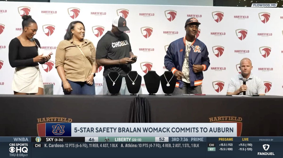 BREAKING: 5⭐ Bralan Womack – the No. 1 safety in the class of 2026 – has committed to Auburn Football. Womack chose the Tigers over Ohio State, Florida and Texas A&amp;M.