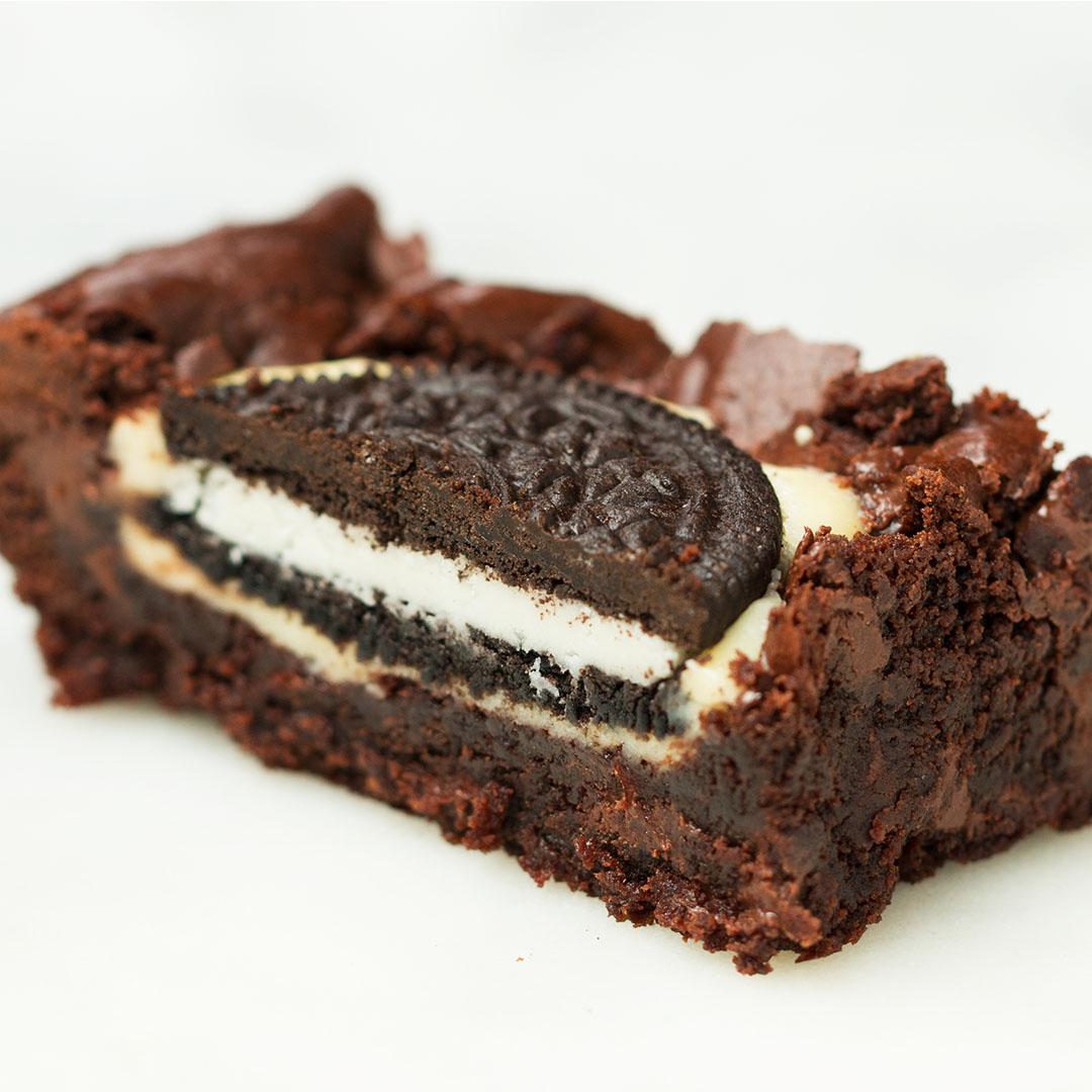 Cookies n' cream-brownies