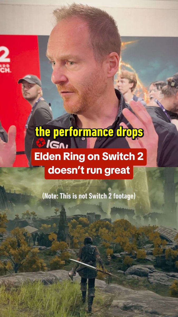 We played Elden Ring: Tarnished Edition on Switch 2 in handheld mode, and it was not good. Here are our quick thoughts... #gamescom2025