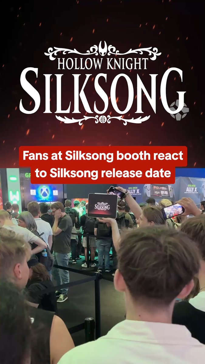 Imagine you're in line to play Hollow Knight: Silksong and then the release date gets announced while you're in line. That's exactly what happened at #gamescom2025