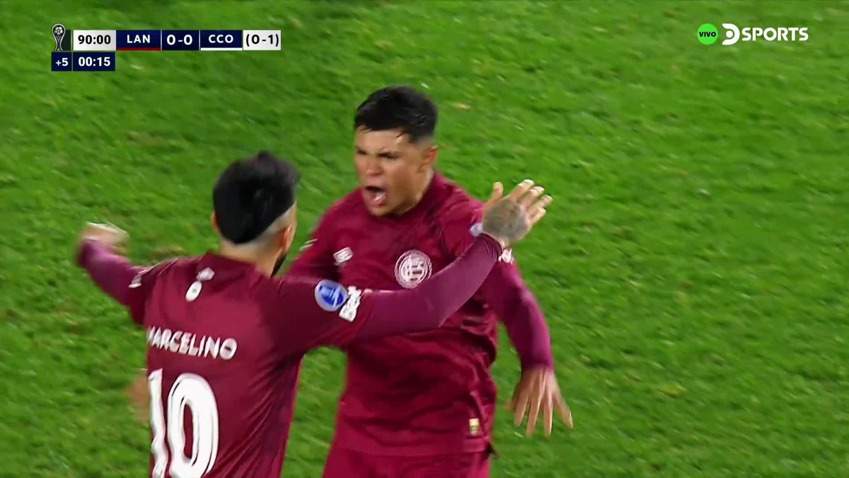 AGÓNICO GOL DE DYLAN AQUINO PARA EL 1-1 DE LANÚS ANTE CENTRAL CÓRDOBA EN LA #SUDAMERICANA