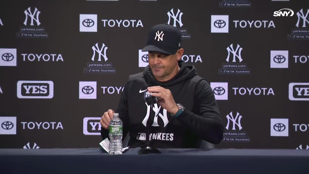 "Just not a real clean game for us" Aaron Boone was asked about the Yankees allowing nine walks and four errors tonight: