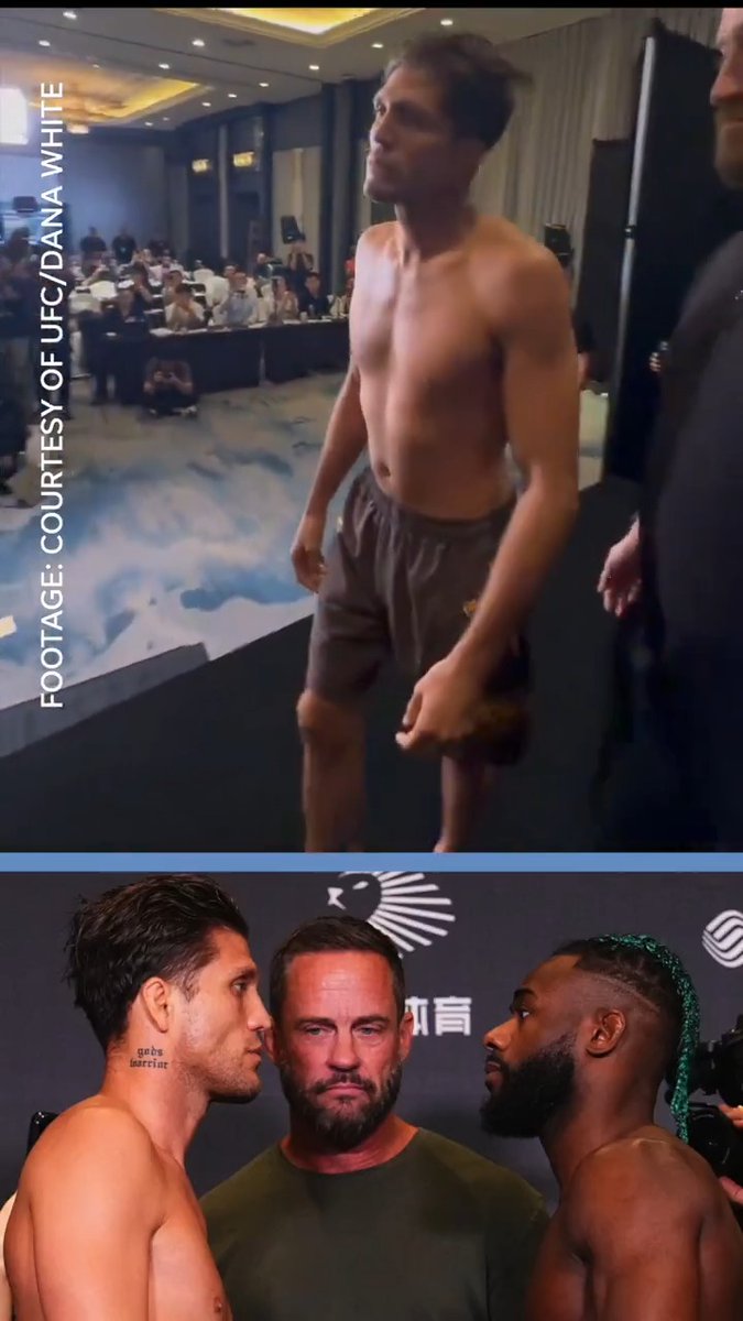 Brian Ortega and Aljamain Sterling face off for #UFCShanghai after their fight was shifted to a 153-pound catchweight. 🎥 @UFC