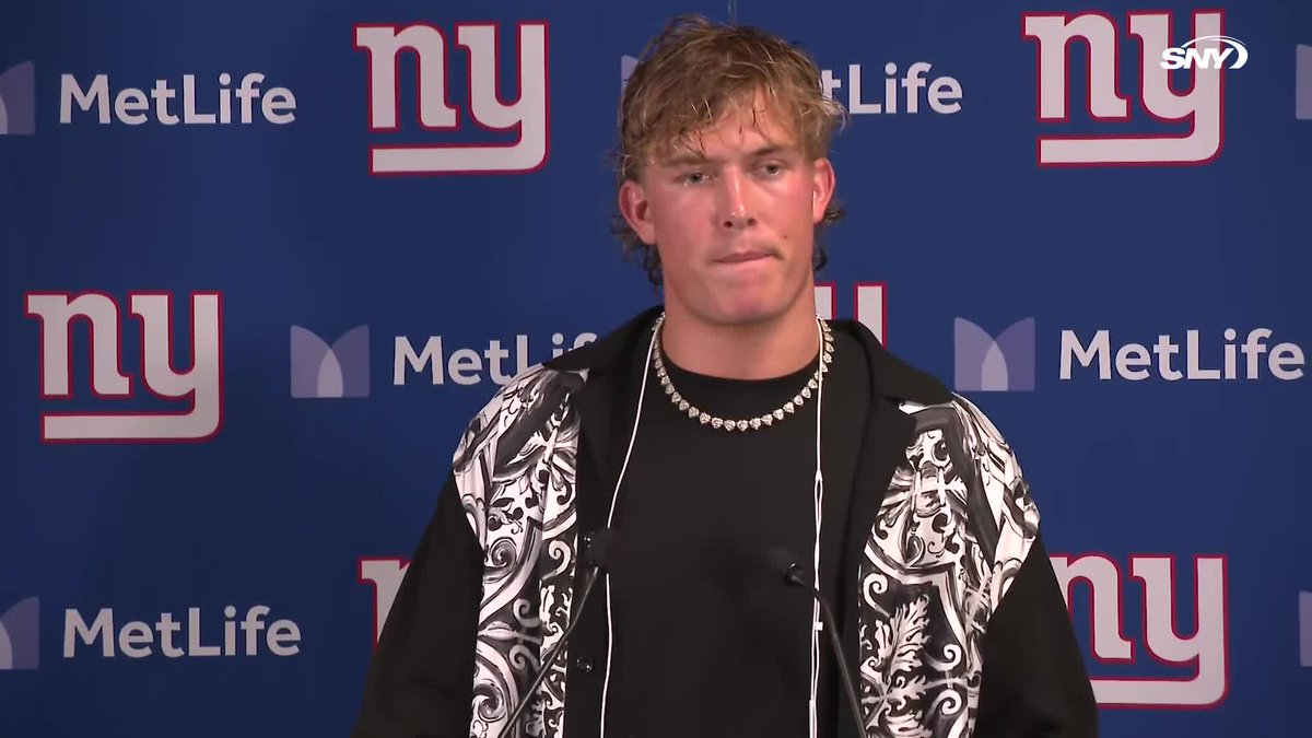 "I'm just shifting my perspective to be the best teammate I can be. Russ has completely earned that role for him, he's played amazing. He's played elite." Jaxson Dart on his role with the Giants: