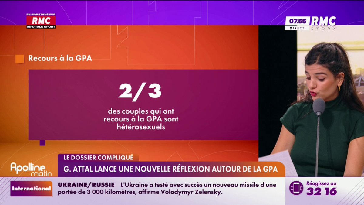 🔴 Gabriel Attal remet la GPA au cœur du débat. L’ancien Premier ministre veut légaliser la Gestation pour autrui. #ApollineMatin