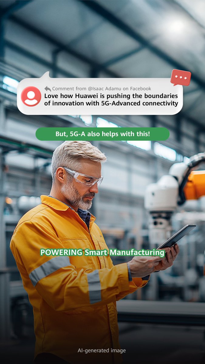 Huawei 5G Advanced is not just about high speed and low latency — it's about upgrading entire industries! Learn how Huawei 5G-A &amp; AI are driving intelligent industrial transformation and much more.