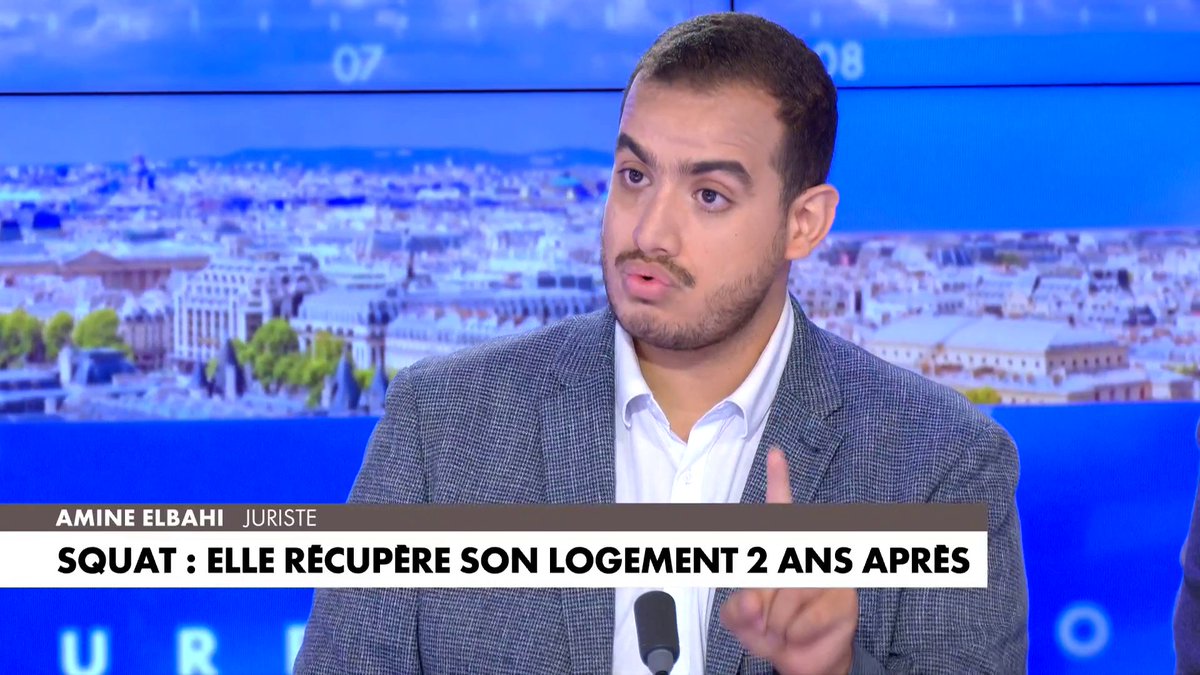 Le juriste Amine Elbahi assure qu'en France, «les squatteurs ont tous les droits», contrairement aux petits propriétaires #HDProsETE