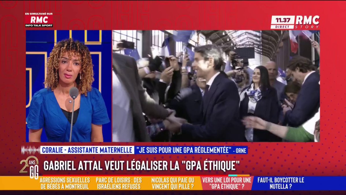 🤰 Gabriel Attal prépare une proposition de loi sur la GPA « éthique » 📞 Les larmes de Coralie, au 3216 : "Je suis maman d'une fille de 4 mois. Vous vous rendez pas compte de ma joie d'être maman. C'est pas un délire, ça nous prend aux tripes. C'est pas un caprice !" #GGRMC