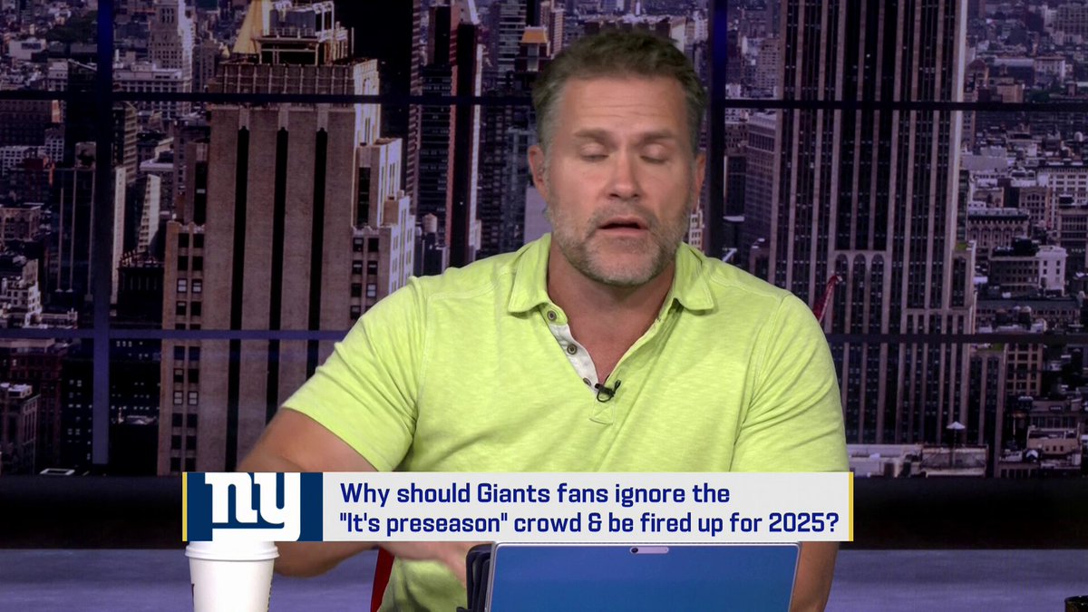 "How are you not excited right now?" Kyle Brandt is noticing the #NYGiants 👀