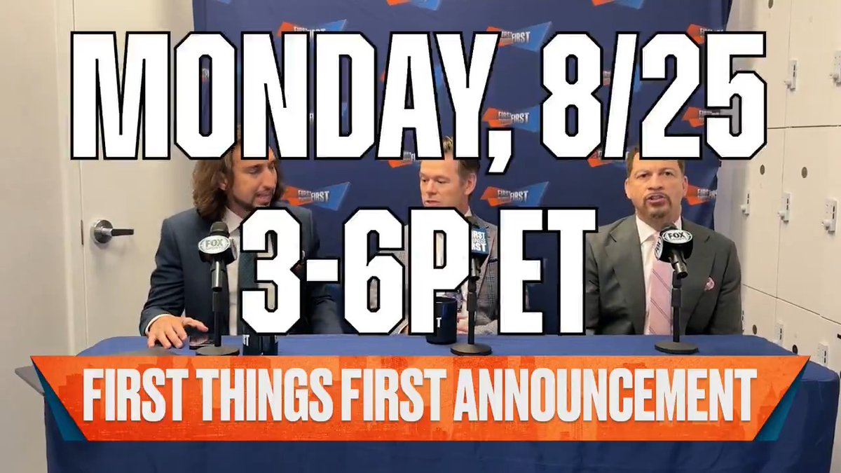 Live from New York… it's the show that is officially THREE hours starting Monday on FS1! nick wright | Wildes | Chris Broussard | Danny Parkins | Greg Jennings