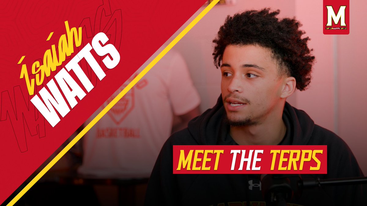 NEW EPISODE 👇 From the Pacific Northwest with an NBA family and an affinity for the Seattle Sonics, LEGO, and boxing, Isaiah Watts brings sharpshooting and great energy to the Terps this season.