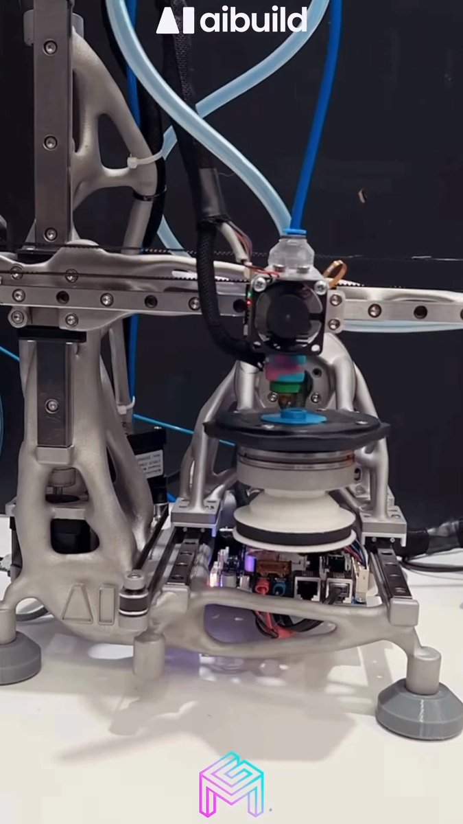 Time-lapse of smooth continuous spiralling deposition in a 5-axis toolpath. The parts are support-free and incredibly strong! Video Credit: AI Build / Generative Machine Company #3dprinting #engineering #technology -------------------------------- Stay ahead of the curve! Follow us now on our WhatsApp ( and Telegram ( channels and stay updated about the cutting edge.