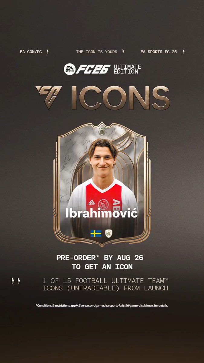 You asked, Zlatan is back in the game. #FC26