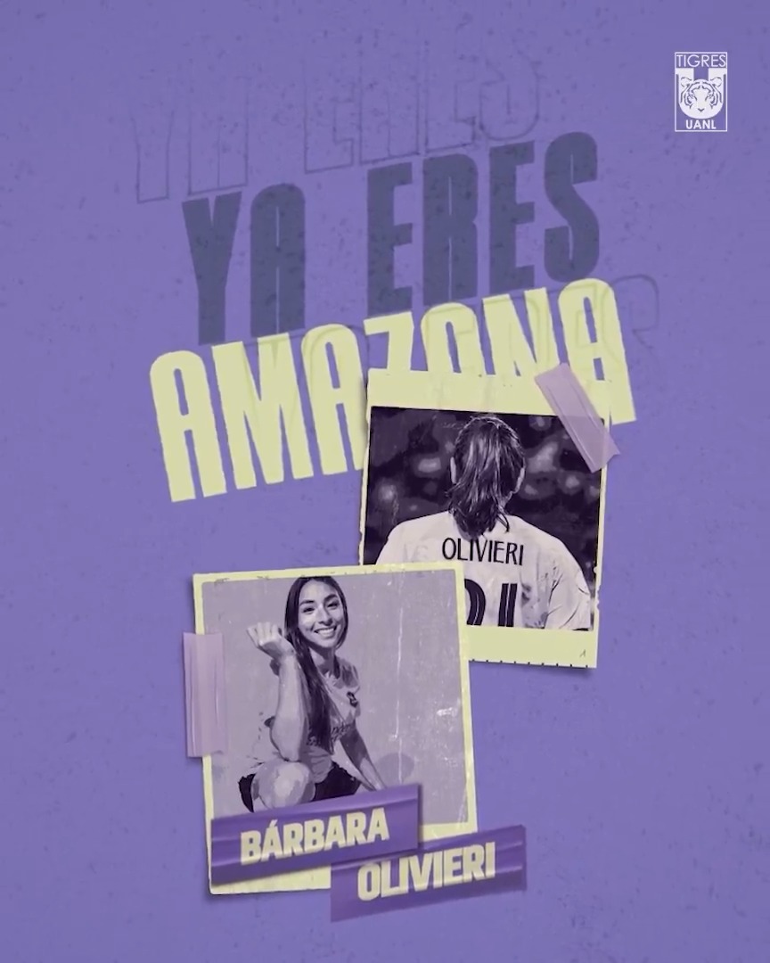 🔥 Seleccionada Nacional por Venezuela y medallista de oro en los Juegos Sudamericanos del 2022. ¡Le damos la bienvenida a Bárbara Olivieri a Tigres Femenil! ¡Vamos, Barbara Olivieri!