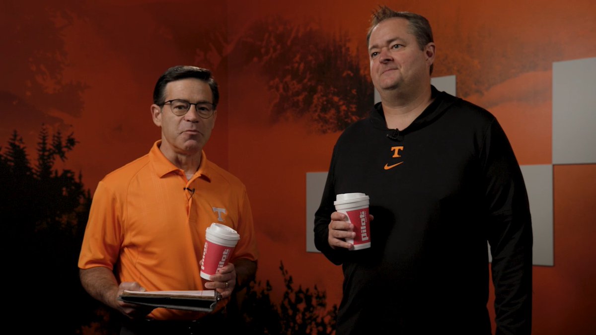 Coffee with Josh Heupel 🍊 8 days until kick-off in Atlanta!