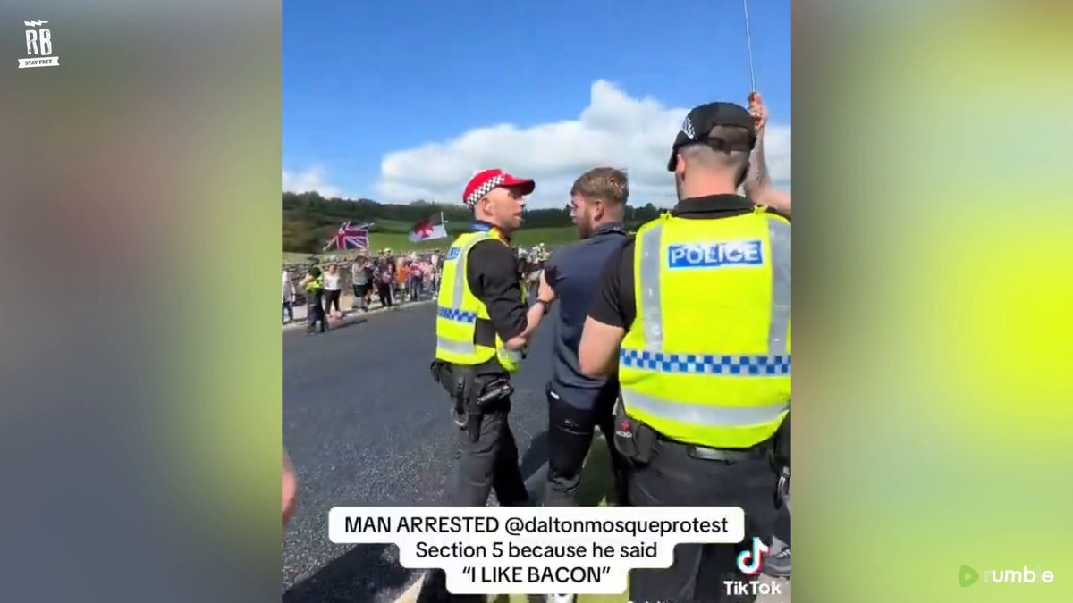A man in England has been arrested simply for saying “we like bacon.” The UK has completely turned on its own.