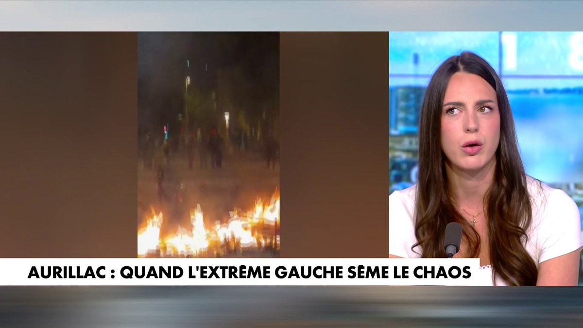 «Ces groupes d'extrême gauche sèment le chaos partout où ils passent et sont encouragés par tous les députés de la France Insoumise», estime Mathilda, porte-parole du collectif Némésis, à propos des violences à Aurillac, dans #180MinutesInfoETE